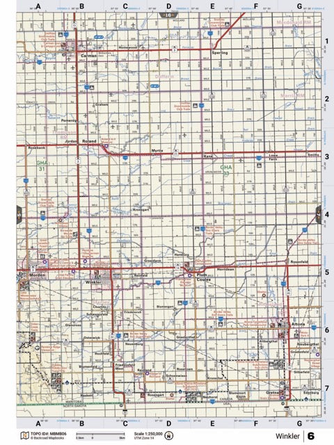 MBMB6 TOPO Map - Winkler - Backroad Maps