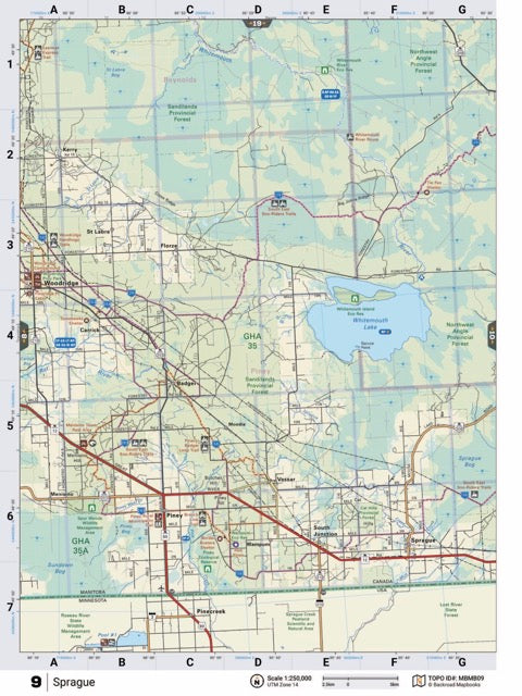 MBMB9 TOPO Map - Sprague - Backroad Maps