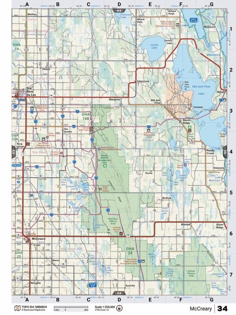 MBMB34 TOPO Map - McCreary - Backroad Maps