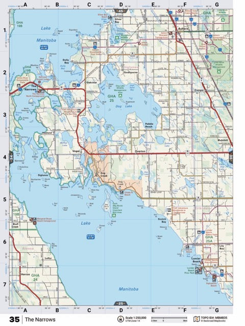 MBMB35 TOPO Map - The Narrows - Backroad Maps