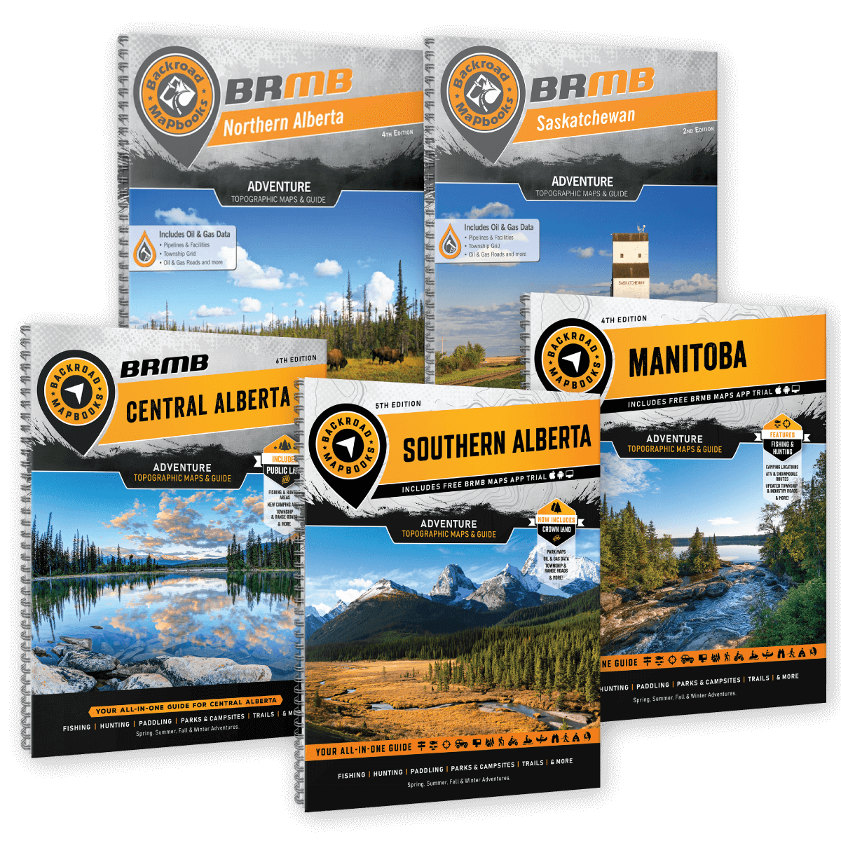 Canadian Prairies Backroad Mapbook Bundle