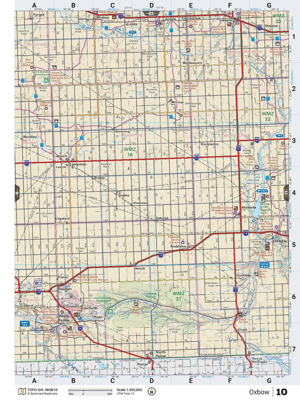 SKSK10 TOPO Map - Oxbow - Backroad Maps