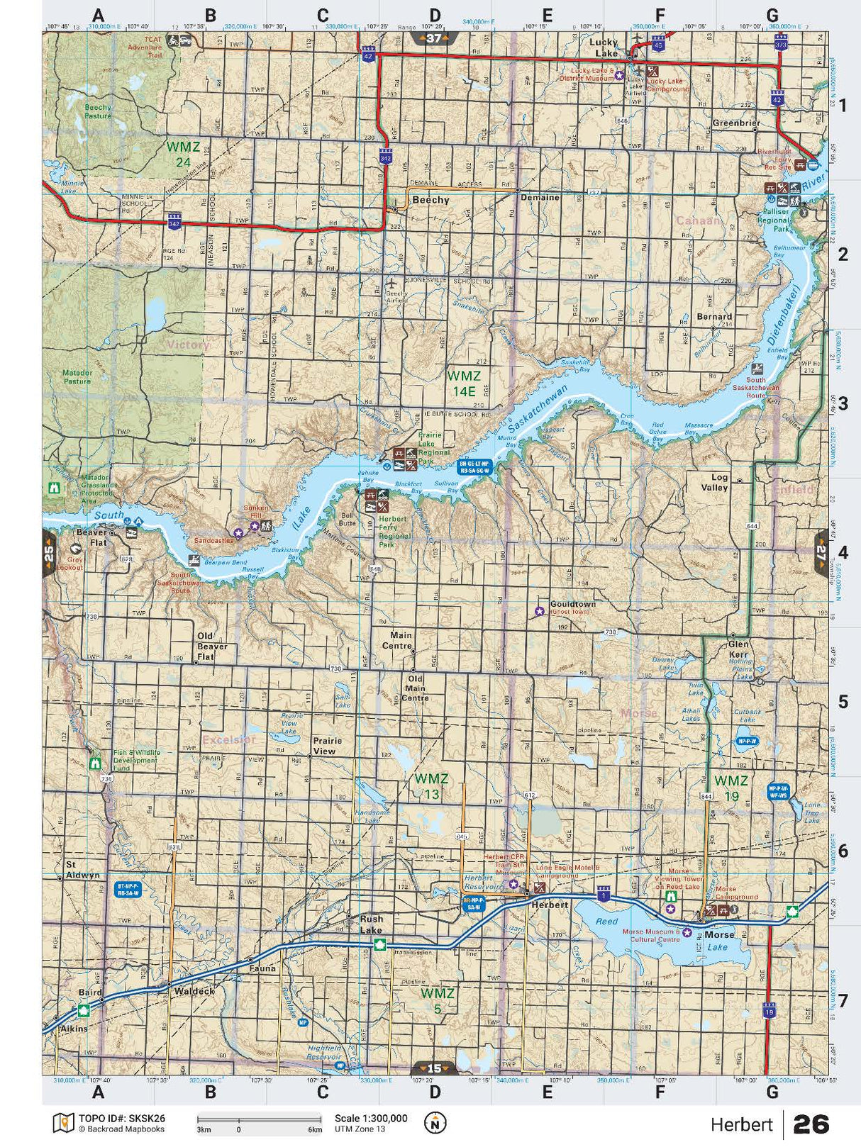 SKSK26 TOPO Map - Herbert - Backroad Maps