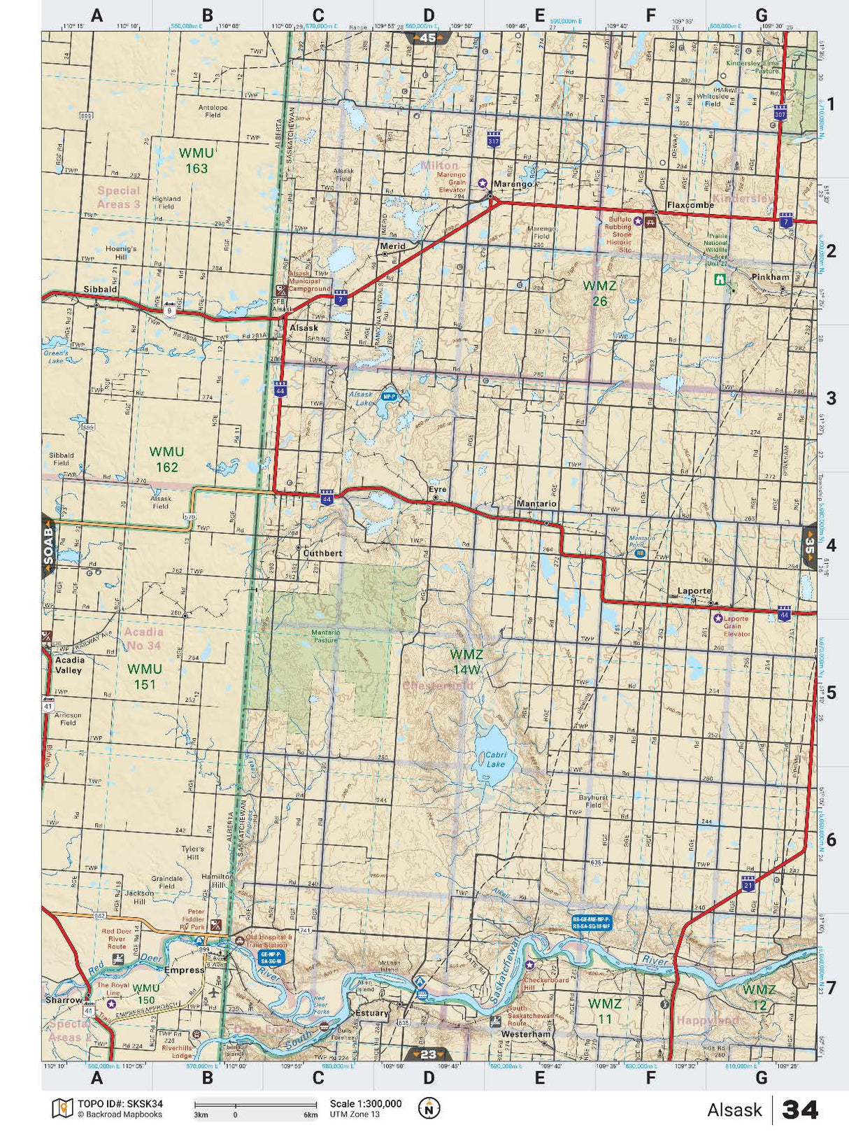 SKSK34 TOPO Map - Alask - Backroad Maps