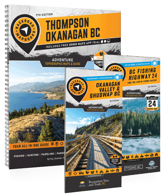 Thompson Okanagan BC - Recreation Map & Mapbook Bundle - Backroad Maps