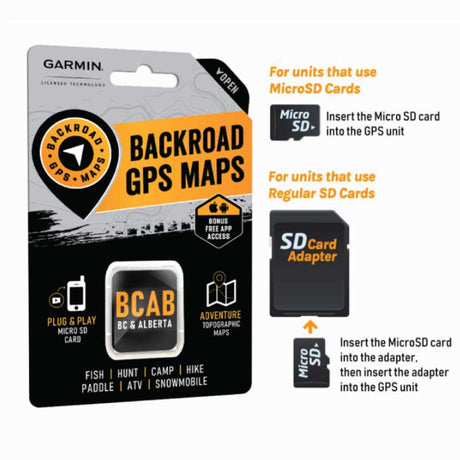 Registering your Backroad GPS maps