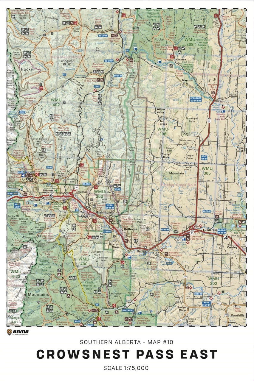 Alberta TOPO Wall Maps - Backroad Maps