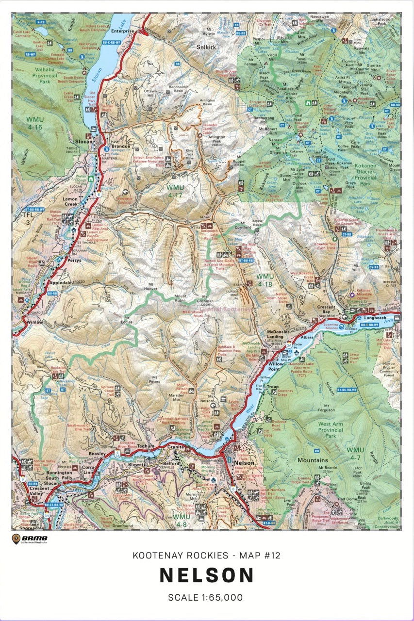 BC TOPO Wall Maps - 