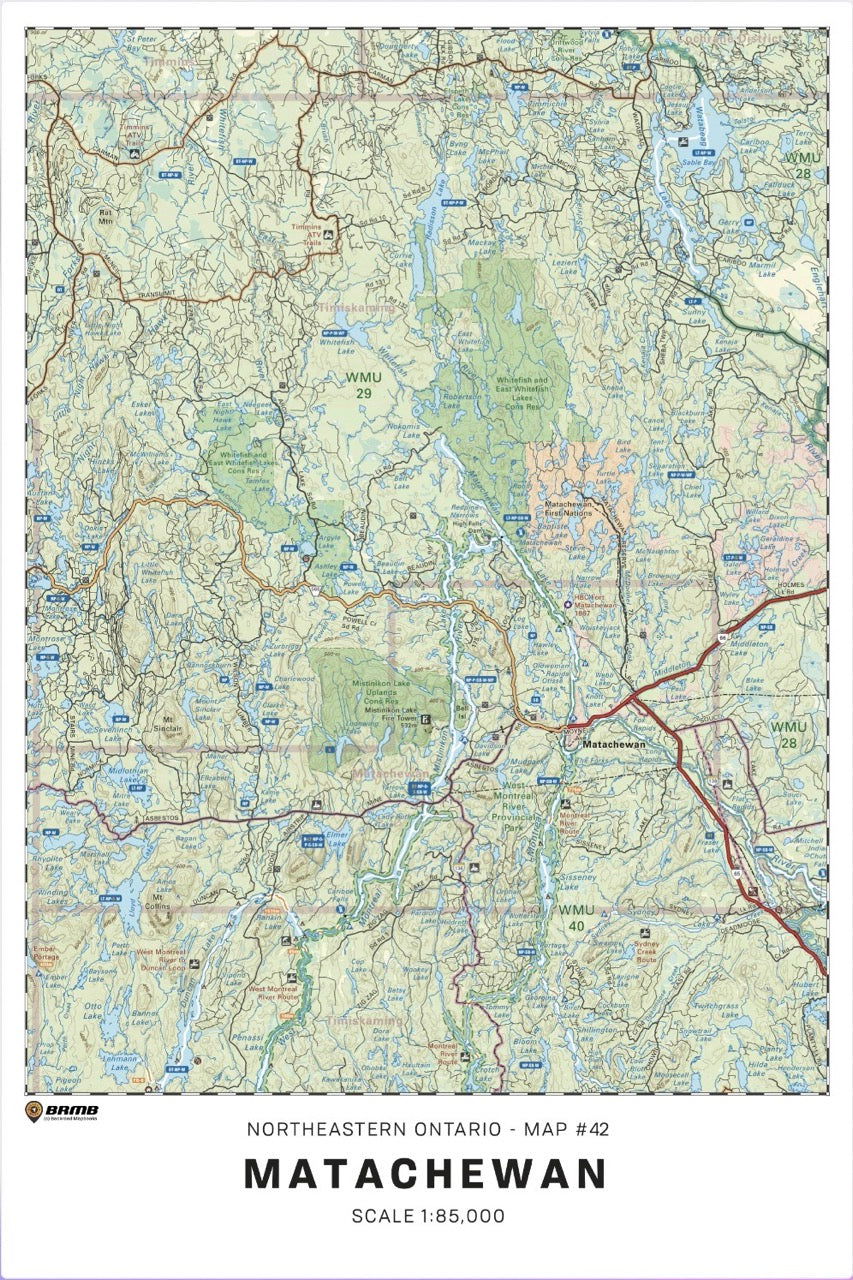 Ontario TOPO Wall Maps - 