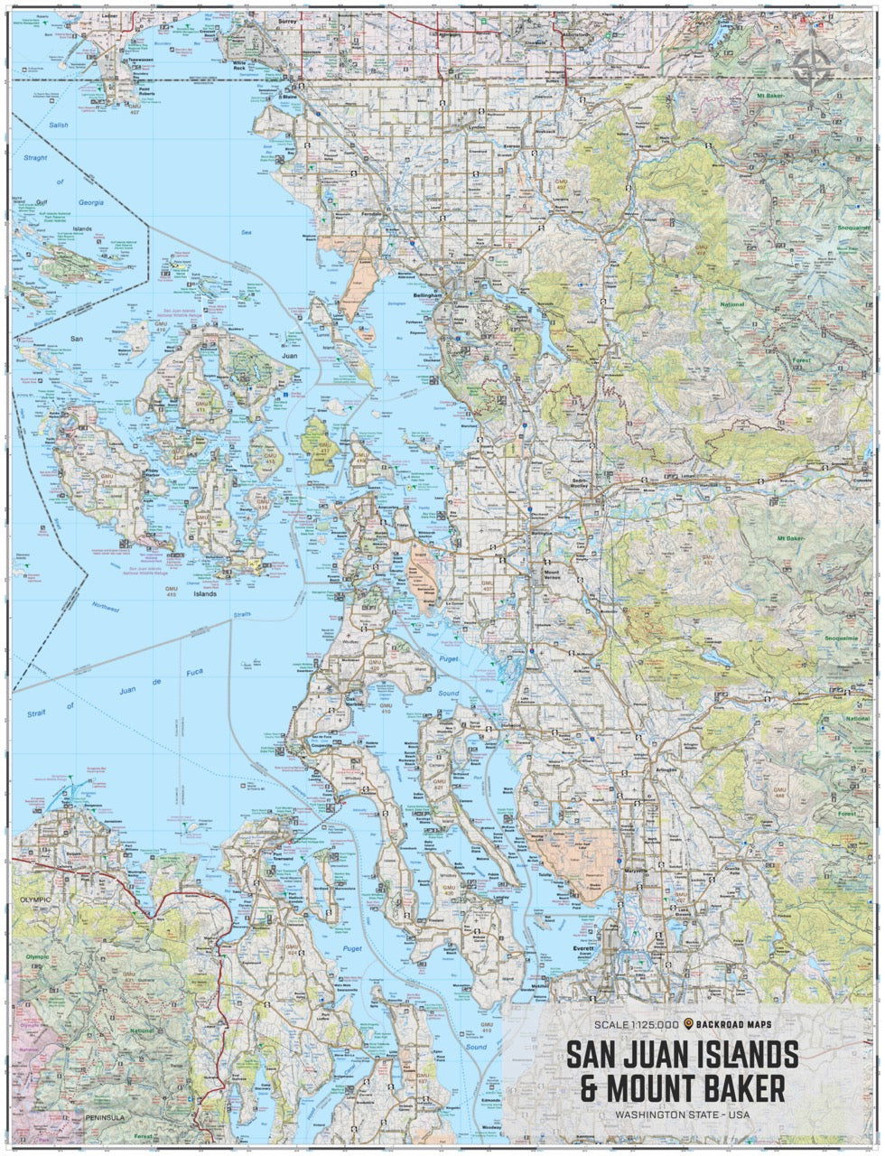 Washington State Wall Maps - 