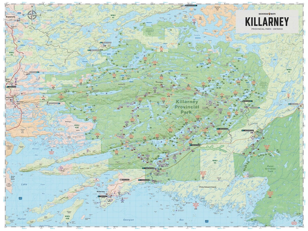 Killarney Provincial Park ON - Wall Map