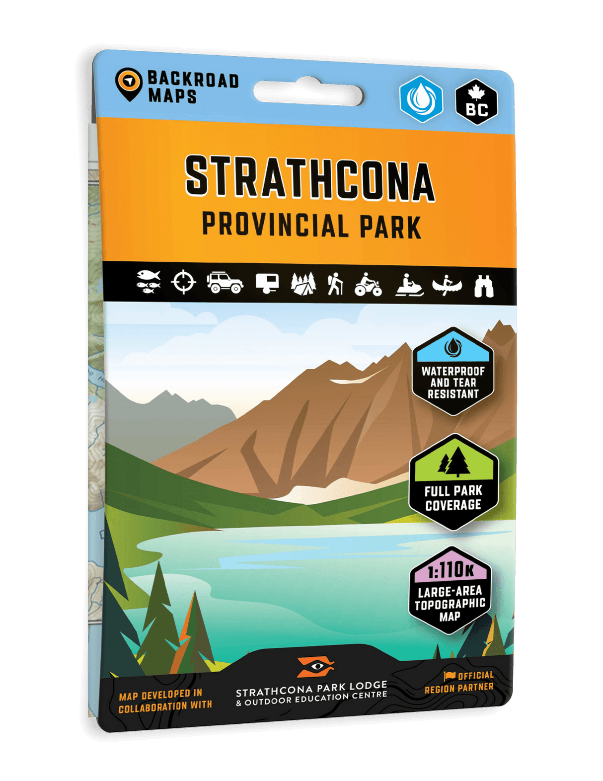 Strathcona Provincial Park BC - Park Map