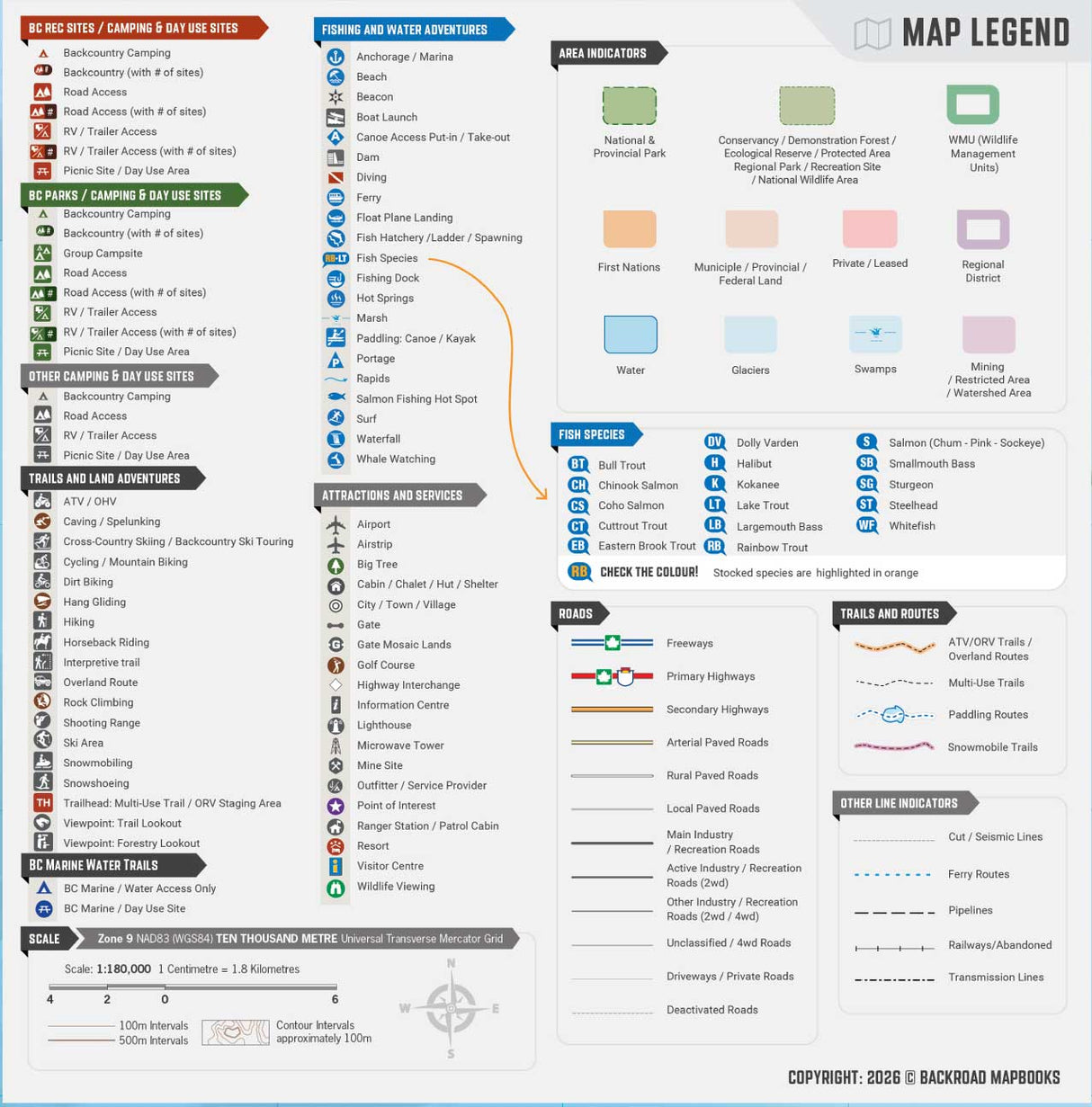 Vancouver Island North BC - Recreation Map