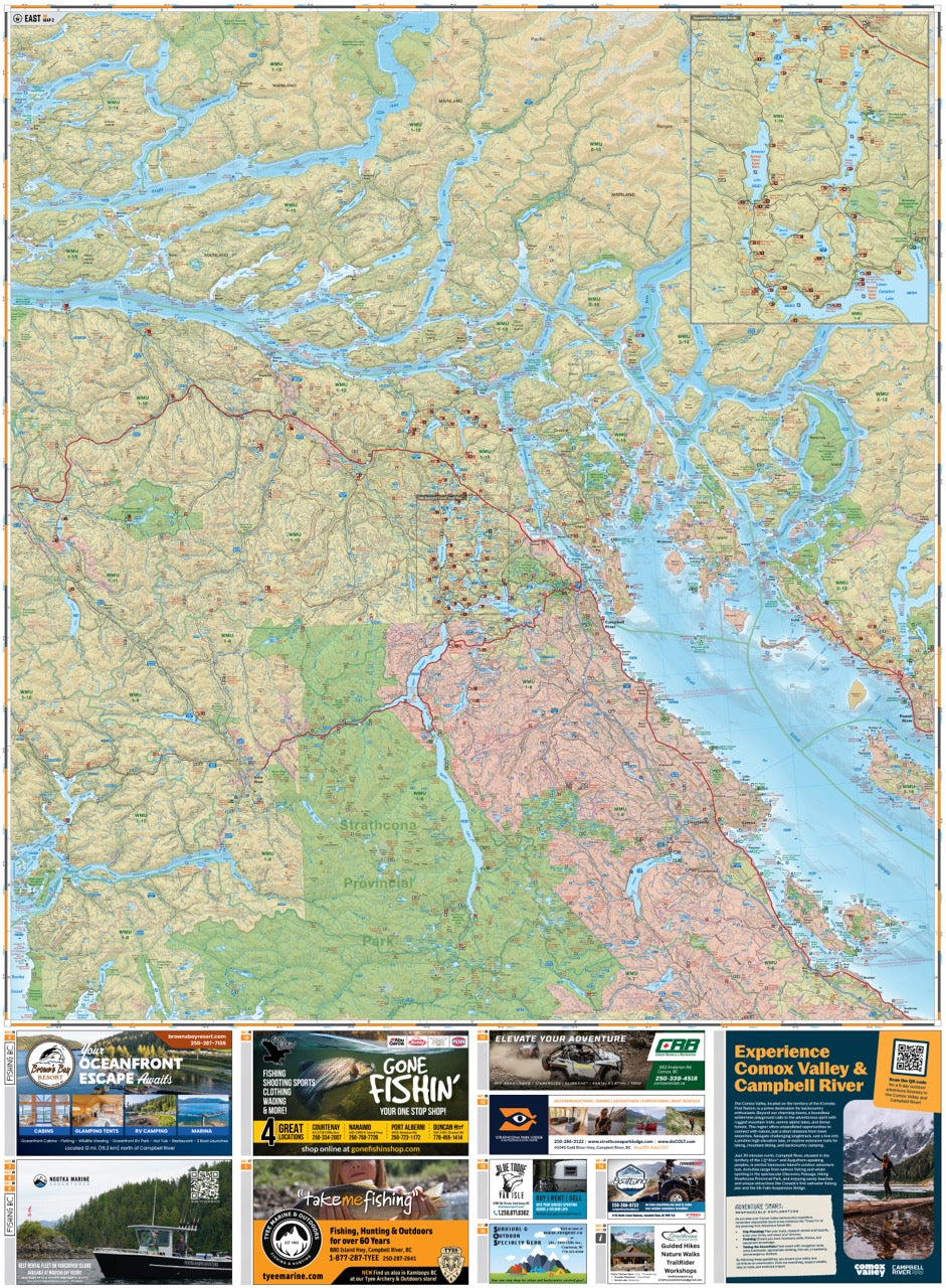 Vancouver Island North BC - Recreation Map