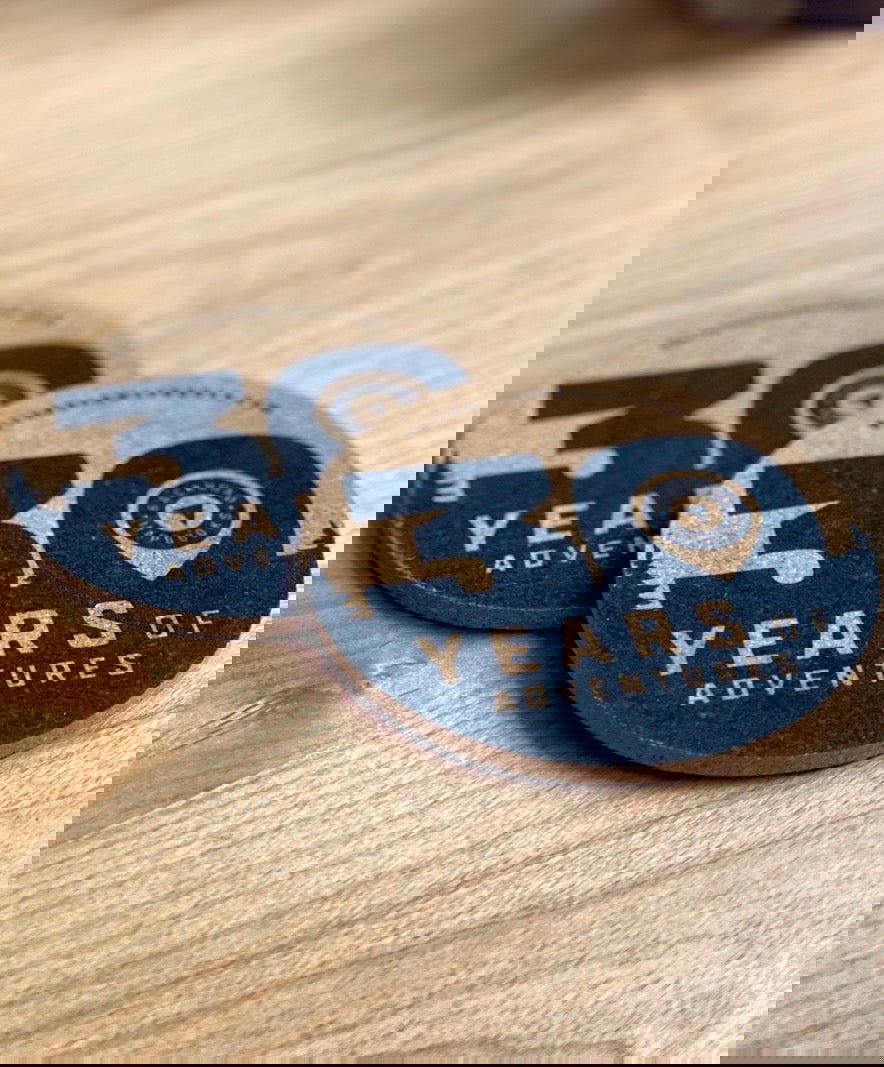 30th Anniversary Coasters (Set of 2) - Backroad Maps