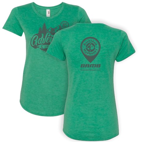 BRMB Adventures T-Shirt - Women - Backroad Maps
