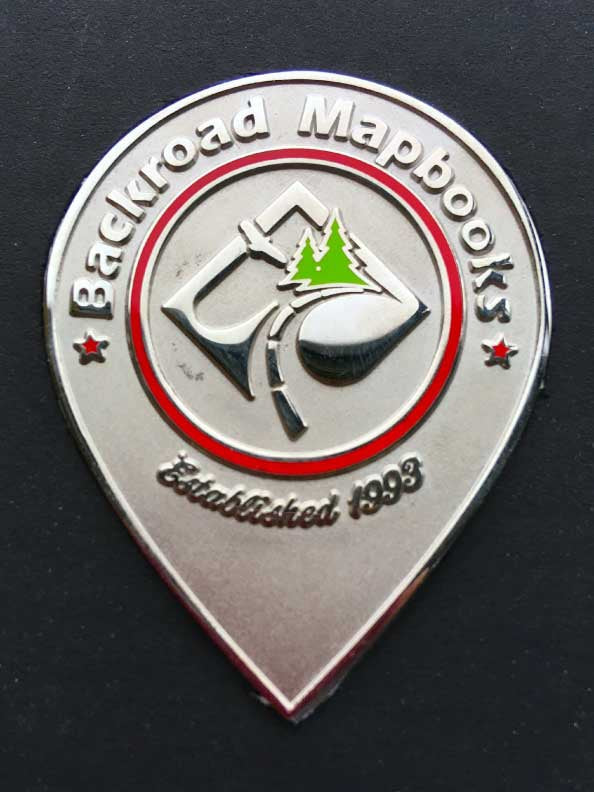 BRMB Geocoin (Silver Edition) - Backroad Maps