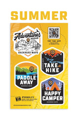 Backroad Maps Sticker Sheets - 