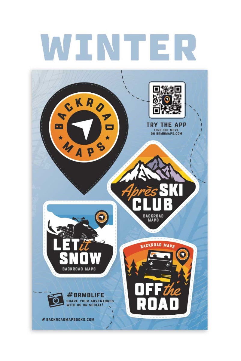 Backroad Maps Sticker Sheets - 