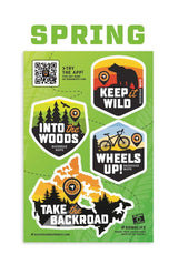 Backroad Maps Sticker Sheets - Backroad Maps