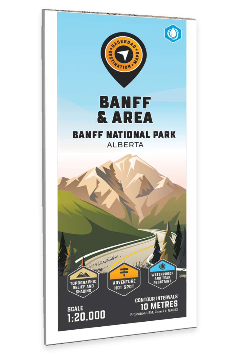 Banff & Area (Banff National Park, Alberta) - Destination Map - Backroad Maps