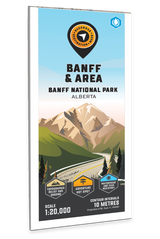 Banff & Area (Banff National Park, Alberta) - Destination Map - Backroad Maps