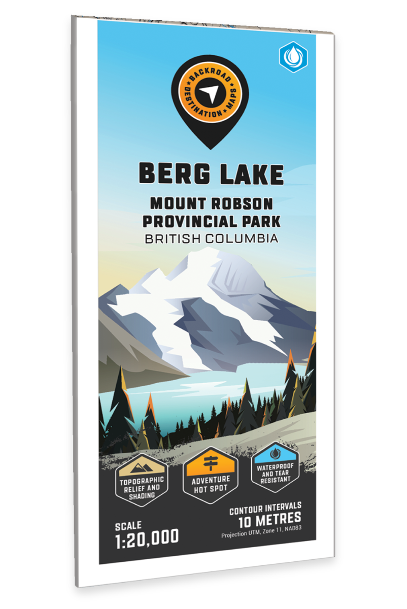 Berg Lake (Mount Robson Provincial Park, BC) - Destination Map - Backroad Maps