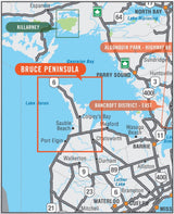 Bruce Peninsula Ontario - Destination Map - Backroad Maps