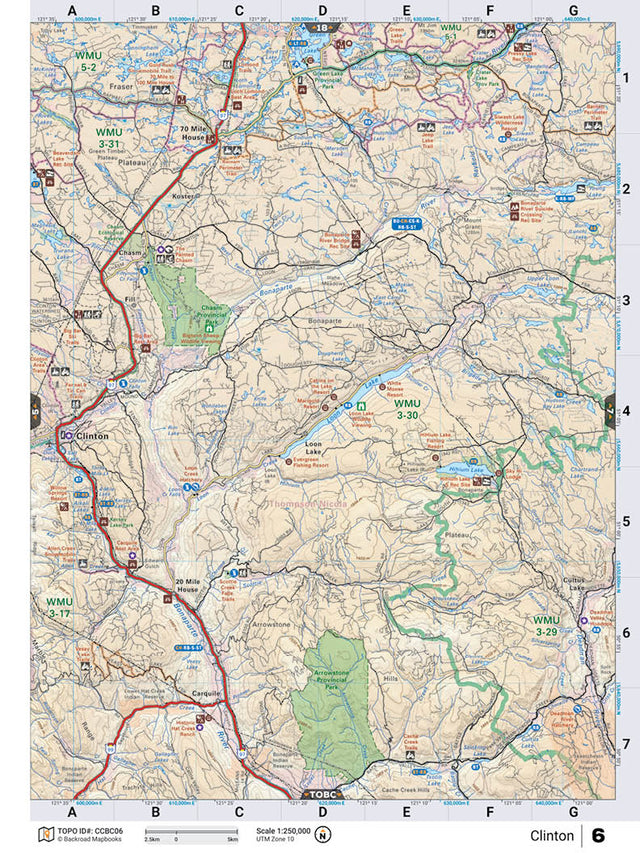 CCBC06 TOPO Map - Clinton - Backroad Maps
