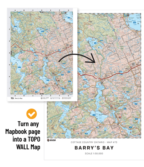 CCBC14 Wall Map - Backroad Maps