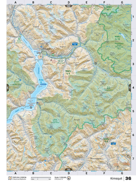 CCBC36 Wall Map - Kimsquit - 