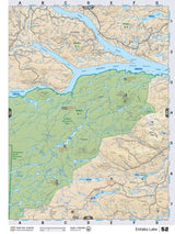 CCBC52 Wall Map - Entiako Lake - Backroad Maps