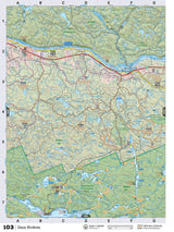 CCON103 Wall Map - Deux RiviíÂres - Backroad Maps
