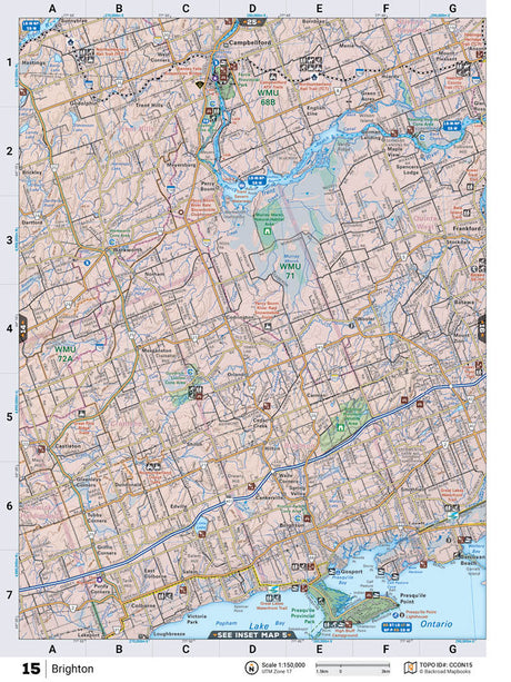 CCON15 Wall Map - Brighton - Backroad Maps