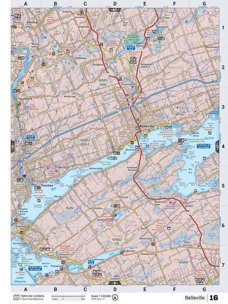 CCON16 Wall Map - Belleville - Backroad Maps