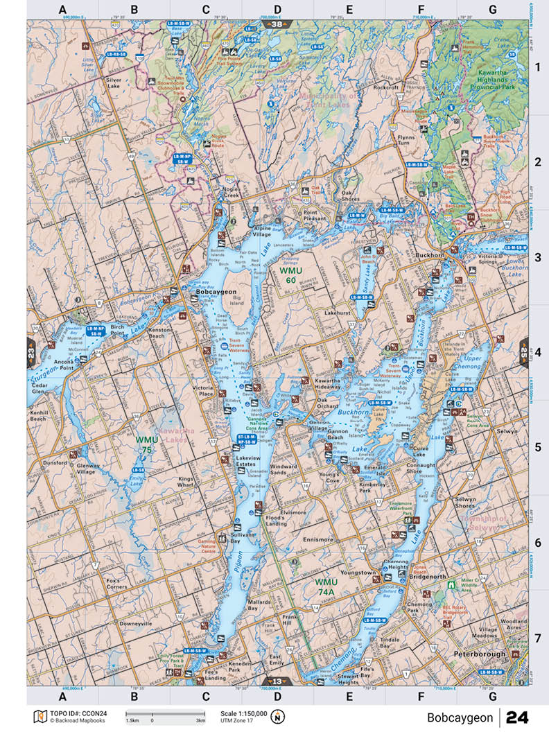 CCON24 TOPO Map - Bobcaygeon - Backroad Maps