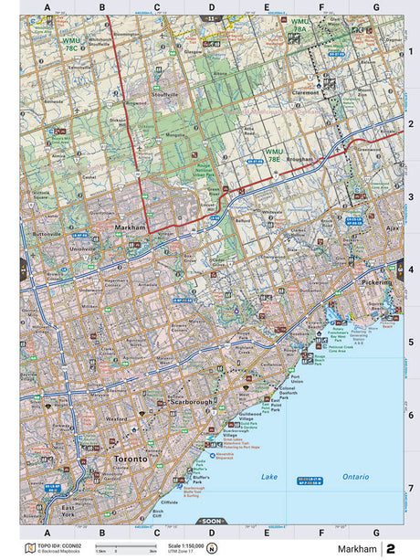 CCON2 Wall Map - Markham - Backroad Maps