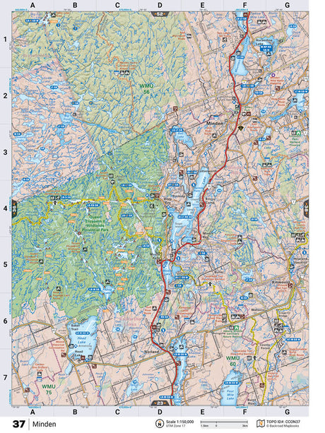 CCON37 TOPO Map - Minden - Backroad Maps