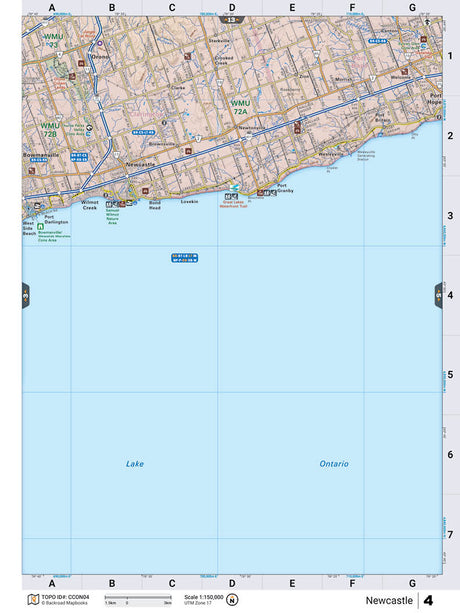 CCON4 Wall Map - Newcastle - Backroad Maps