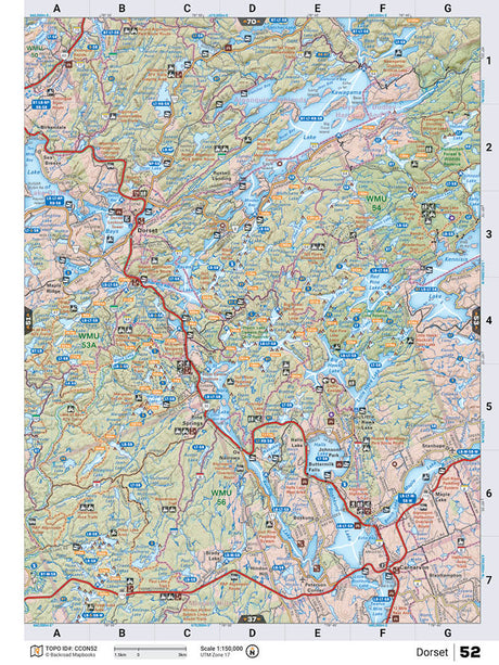 CCON52 TOPO Map - Dorset - Backroad Maps