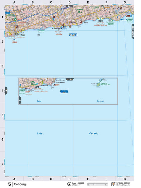CCON5 Wall Map - Cobourg - Backroad Maps