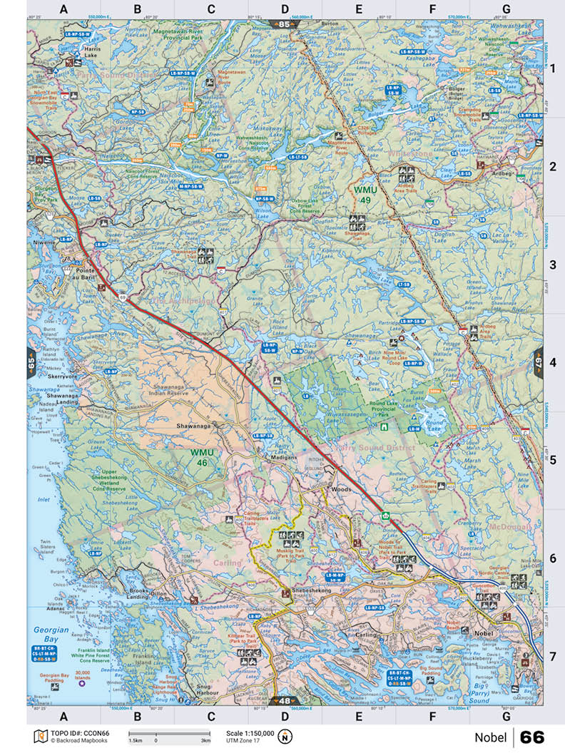 CCON66 Wall Map - Nobel - Backroad Maps