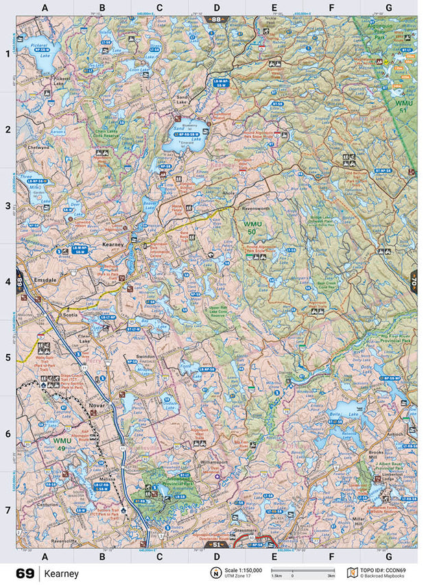 CCON69 TOPO Map - Kearney - Backroad Maps