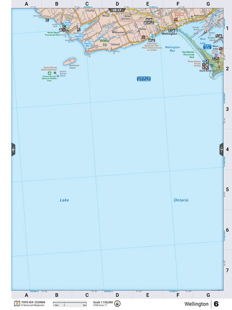 CCON6 Wall Map - Wellington - Backroad Maps