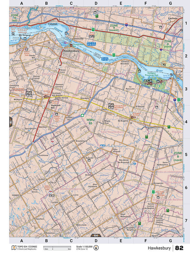 CCON82 TOPO Map - Hawkesbury - 