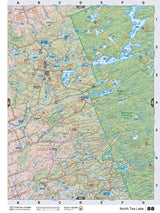 CCON88 Wall Map - North Tea Lake - Backroad Maps