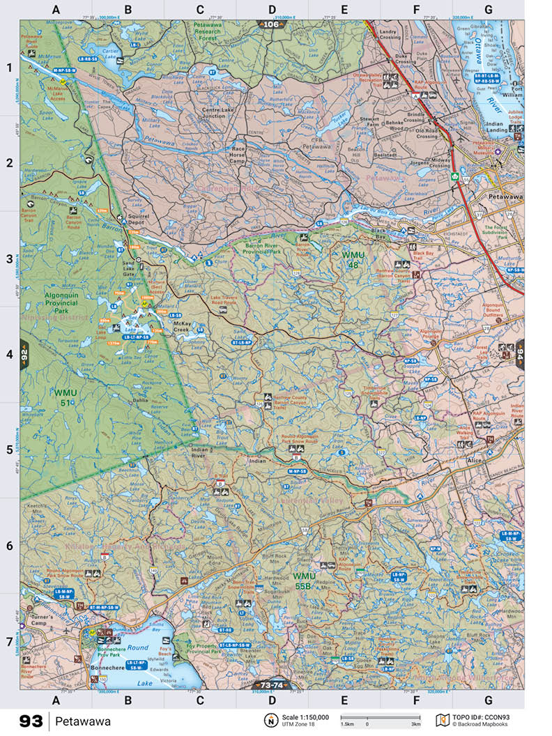 CCON93 TOPO Map - Petawawa - 