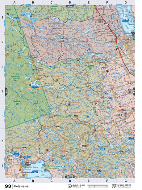 CCON93 TOPO Map - Petawawa - 