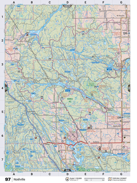 CCON97 Wall Map - Noí‚lville - Backroad Maps