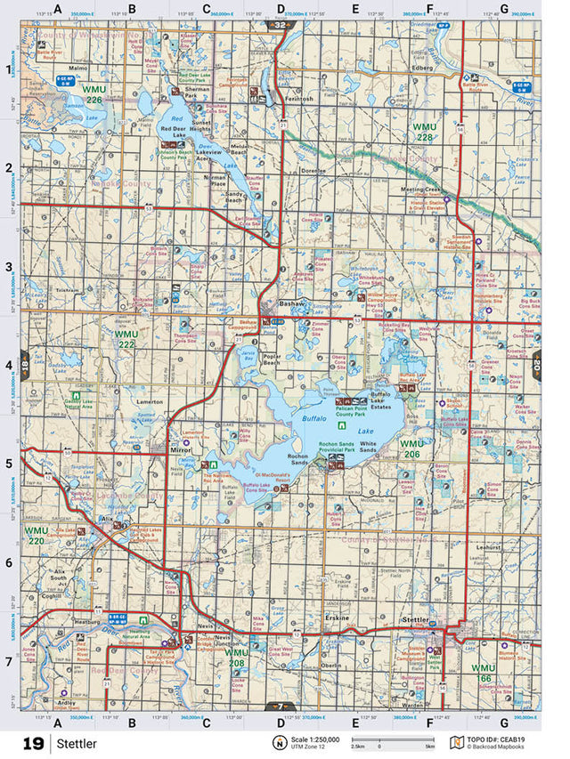 CEAB19 TOPO Map - Stettler - Backroad Maps